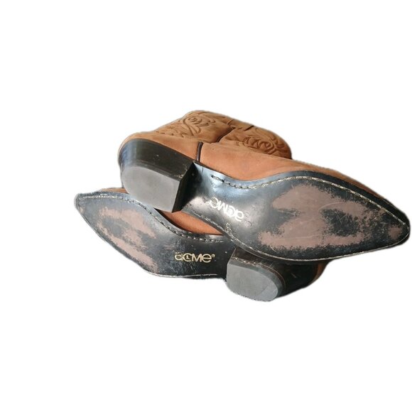 VTG Womens 8 DINGO Cowboy Western Leather Brown Boots Cowgirl Southwest USA - Picture 8 of 8